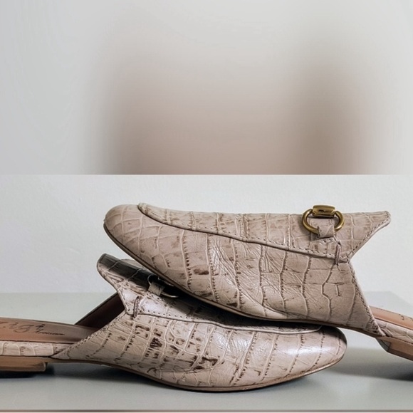 LEATHER ZIGI ARTISAN CROC MULES - Picture 6 of 7